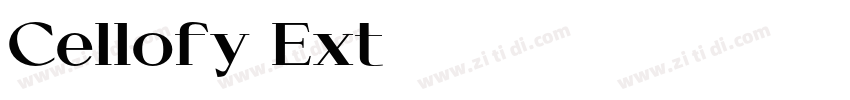Cellofy Ext字体转换